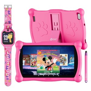 Contixo V10 2025 Kids Tablet 7" HD, 32GB, 50 Disney eBooks, Contixo Academy, Android 11, Kids Smart Watch - 1 of 4
