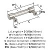 Amerock Faircrest Pull for Cabinets, Drawers, and Furniture - 4 of 4