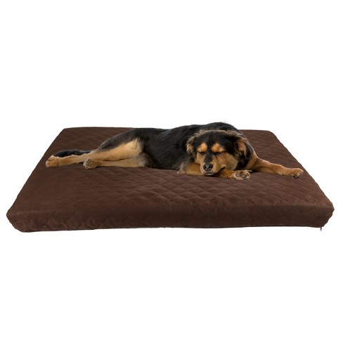 Dog Bed - Charcoal Infused Foam Pet Bed With Plush Cover - Egg-crate Style Floor  Mat With Nonslip Base For Dogs Up To 65lbs By Petmaker (brown) : Target