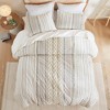 3Pcs Duvet Set, Solid Bedding Set, Cotton Bed Comforter - 4 of 4