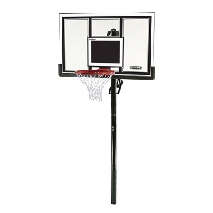 Lifetime Adjustable In Ground 54'' Basketball Hoop - White/Black - 1 of 4