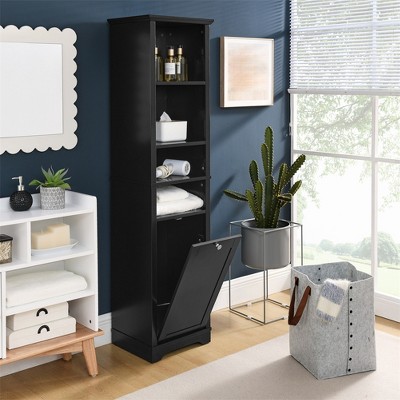 64" Tall Bathroom Storage Cabinet, Freestanding Floor Cabinet with Adjustable Shelves, Narrow Storage Cabinet for Living Room Bathroom Kitchen