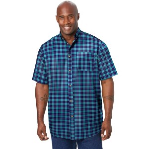 KingSize Short Sleeve Wrinkle Resistant Sport Shirt - 1 of 4