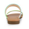 Allegra K Women's Tie Dye Dual Straps Slip-on Sandals - 3 of 4