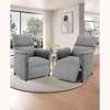 Electric Recliner Chair with Memory Function, Adjustable Single Recliner Sofa Lounge with Thick Seat Cushion and Backrest, PU Leather - 2 of 4