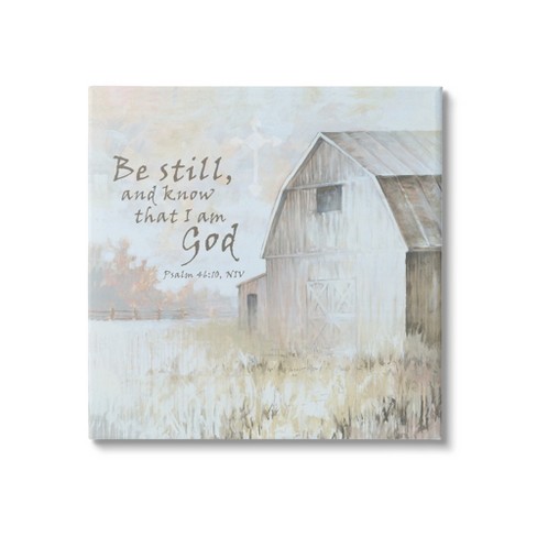 Stupell Industries Religious Psalm Verse Rural Country Barn Farmland Canvas Wall Art - image 1 of 4