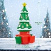 5.6 FT Christmas Inflatable Tree Blow Up Xmas Trees with Multicolor LED Lights - 2 of 4