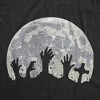 Mens Funny T Shirts Zombie Hands Moon Sarcastic Halloween Graphic Novelty Tee For Men - Crazy Dog Men's T Shirt For Halloween Season - 2 of 4