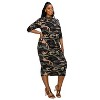 L I V D Women's Camo Midi Dress - 2 of 3