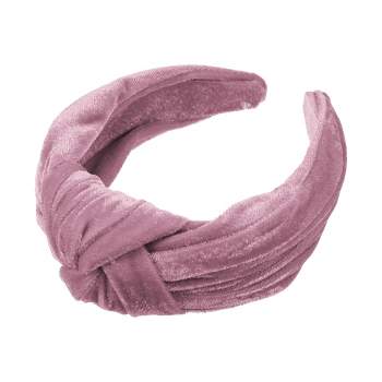 Unique Bargains Women's Velvet Wide Knotted headband for headband Hair Hoop Hair Accessories 1 Pc