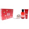 Red Wood by Dsquared2 for Women - 3 Pc Gift Set 3.4oz EDT Spray, 3.4oz Perfumed Bath and Shower Gel, Silver Round Purse - 3 of 4