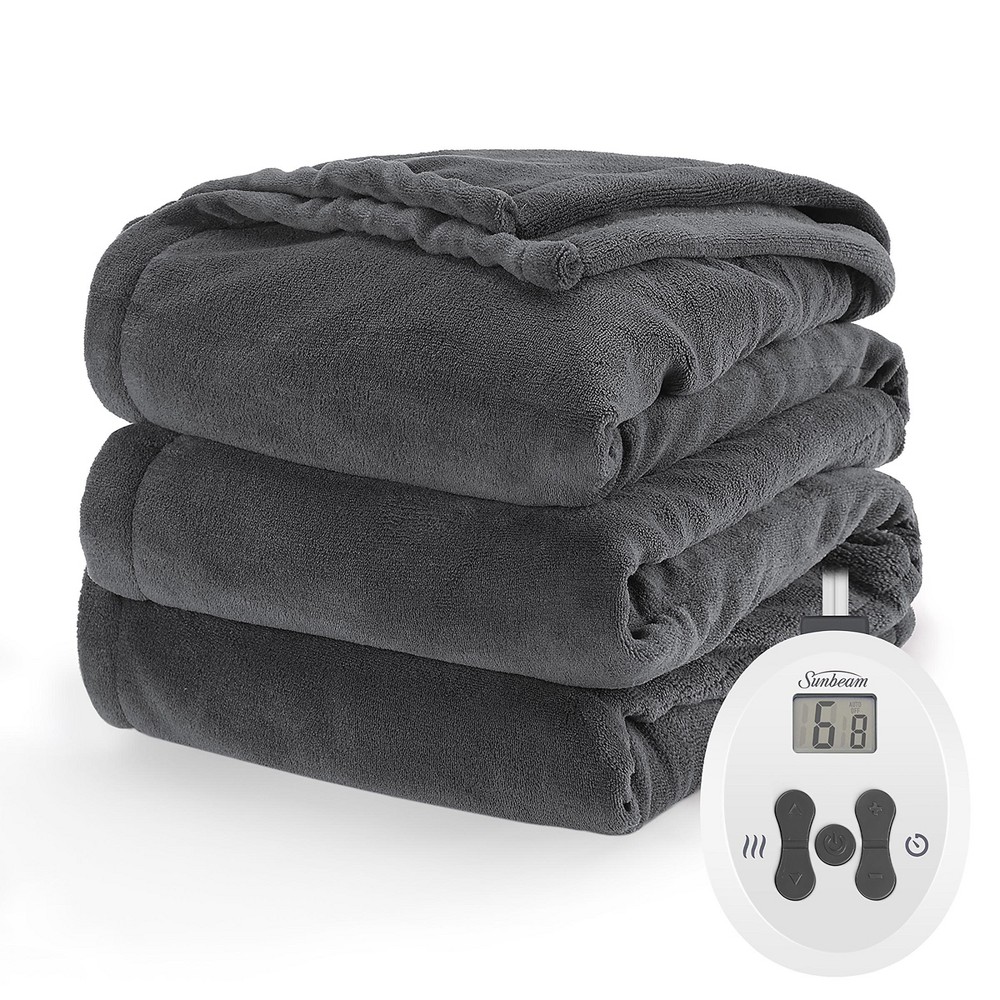 Photos - Duvet Twin Nordic Premium Electric Heated Blanket Dark Shadow - Sunbeam