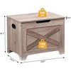 Whizmax Storage Chest, Storage Bench with Safety Hinge, Wooden Entryway Bench, Shoe Bench, Large Storage Chest for Entryway, Bedroom, Living Room - 2 of 4