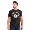 Harry Potter Hufflepuff Varsity Men's Black Vintage Mineral Wash Crew Neck Short Sleeve T-shirt - 2 of 4