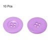 Unique Bargains Resin Snap Fastener Round Flat 4-Hole Sewing Buttons 10 Pcs - 3 of 4