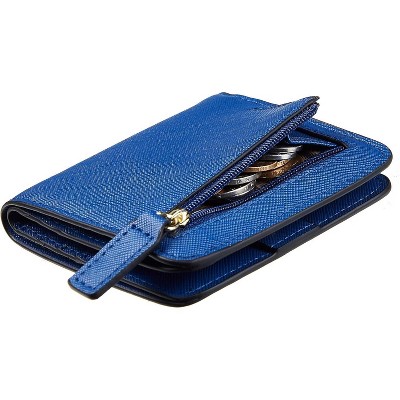 LEVEN SIXTEEN Women's Small Slim Leather Wallet, RFID Protection ...