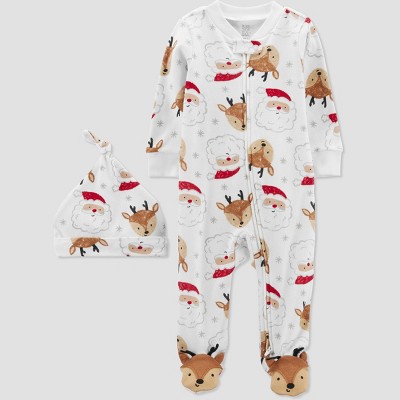 Carter's Just One You® Baby Santa Reindeer Sleep N' Play - White 6M