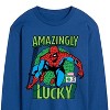 Men's - Marvel - Spider-man St. Patrick's Day Amazingly Lucky Long Sleeve Graphic T-Shirt - 2 of 4