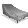 KHOMO GEAR Chaise Lounge Cover – Heavy-Duty Waterproof, Weatherproof, UV-Resistant Outdoor Patio Furniture Protector – Durable All-Season - Grey - 4 of 4