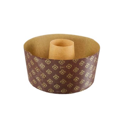 Novacart Round Disposable Paper Baking Tube Pan 6.25" Diameter, 3.25" High - Case of 480