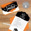 Big Dot of Happiness Orange Grad - Best is Yet to Come - Fill-In Cards - Orange Graduation Party Fold and Send Invitations - Set of 8 - 2 of 4
