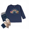 The Juniper Shop Mini Smiley Keep On Smiling Rainbow Toddler Long Sleeve Tee - 3 of 4