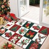 Coolmee Christmas Rugs for Entryway,2x3 Bedroom Bedside Rug Washable Xmas Style Non Slip Holiday Decor Throw Rug Front Door Mat Small - 2 of 4