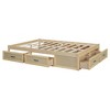 ALEXOUN Wooden Bed Frame with 6 Storage Drawers,Without Headboard Design,Slat Support,No Box Spring Needed,Easy Assembly - 4 of 4