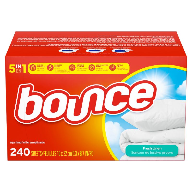 Bounce Fresh Linen Fabric Softener Dryer Sheets - 240ct, 2 of 8