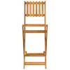 vidaXL Folding Patio Bar Stools 2 pcs Solid Wood Acacia - 4 of 4