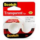 Scotch Transparent Tape Gloss Finish 1/2 in x 700 in