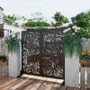 Wooakway 72"H 47"W Outdoor Metal Garden Trellis Privacy Screen Lattice Panel Indoor Room Divider - 2 of 4
