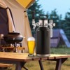 VEVOR Beer Growler Tap System, 64Oz 1.89L Mini Keg, 304 Stainless Steel Pressurized Beer Growler, Keg Growler with Pressure Display, Black - 2 of 4