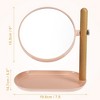 Unique Bargains Home Vanity Rotatable 1X/3X  Magnifying Cosmetic Mirror with Storage Tray - 4 of 4