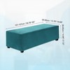 Unique Bargains Stretchy Soft Comfortable Rectangular Foot Stool Cover - 2 of 4