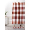 Deny Designs 21"x34" Lisa Argyropoulos Harvest Plaid Terracotta Memory Foam Bath Rug Red : Microfiber, Machine Washable, Non-Slip Backing - 2 of 3