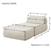 CAVINAS Chenille Bean Bag Chair,Lazy Chair with Waist Pillow and Ottoman,Cozy Lounge Chair for Living Room - 3 of 4