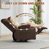 coucheta Manual Recliner Chair with 8-Point Massage Vibration and Lumbar Heat, Swivel Glider Rocking Recliner for Ultimate Comfort, for Living Room - 4 of 4
