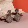 SOHI Women's Antique Silver Party Drop Earrings - 2 of 4