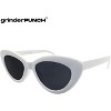 grinderPUNCH Women's Cateye Sunglasses Celebrity Style (White - Solid Lens, 2.5) - 3 of 3