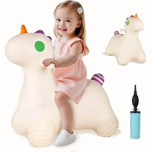 iPlay, iLearn Bouncy Pals Unicorn Hopping Horse, Toddler Girls Inflatable Bouncing Animal Hopper Toy - 1 of 3