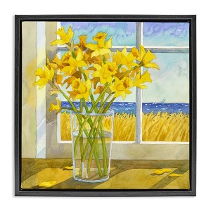 Stupell Industries Daffodils in Seaside Window, 18" x 18" - 1 of 4