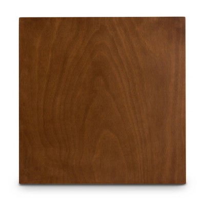 Lenoir Contemporary Walnut Wood Square Counter Height Pub Table