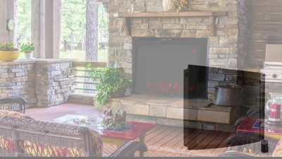 Cozy Warmth 28-Inch Black Steel Electric Fireplace Insert