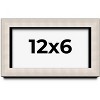 PosterPalooza | Panoramic Minimalist Shadow Box Silver Picture Frame - UV Acrylic, Backing, Hanging Hardware - 2 of 4