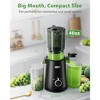 Aeitto Premium Cold Press Juicer - 4.5 XL Wide Mouth for Whole Fruits, 90% Yield Slow Masticating Technology, BPA-Free for Healthier Juice (Black) - 4 of 4