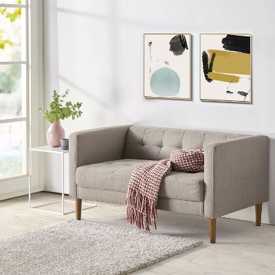  ZINUS Josh Sofa Couch, Easy, Tool-Free Assembly, Beige