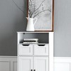 KTMBDW Farmhouse Storage Cabinet with Doors and Drawers, Freestanding Kitchen Pantry Cabinet, Floor Storage Cabinet for Kitchen/Living, White - 4 of 4