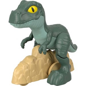 Fisher-Price Imaginext Jurassic World Rebirth Tyrannosaurus Rex Dinosaur Toy with Wheels and Wiggling Motion - 1 of 4