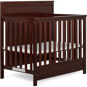 Pro Goleem Harbor Full Panel 4-in-1 Convertible Mini Crib in Espresso - 1 of 2